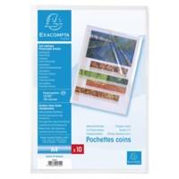 Paquet de 10 Pochettes coins A4 PP 0,12 mm Transparent lisse