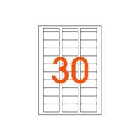 Etui de 480 étiquettes multi-usage permanentes 19x38 mm sur 16 feuilles A5 Blanc