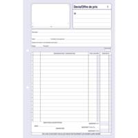 Manifold Devis - Offre de Prix A4 297 x 210 mm 50 Feuillets Dupli