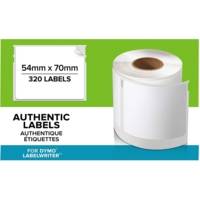 Rouleau de 320 étiquettes disquette/adresse/badge  LabelWriter 54x70mm