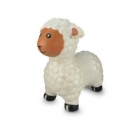 Animal rebondissant mouton blanc avec pompe