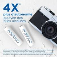 Eneloop Pack 4 Piles Rechargeables Mignon AA 2000 mAh + boîte pour batteries