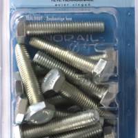 Boulon 6 pans tête hexagonale acier zingué - Gedimat - NORAIL