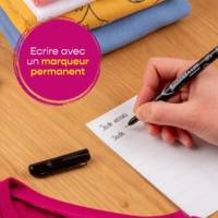 Sachet de 36 étiquettes vêtements motifs ciel - 45 x 13 mm