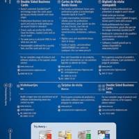 Pochette de 250 cartes de visite 85x54mm Quick&Clean laser mate 220g coins arrondis