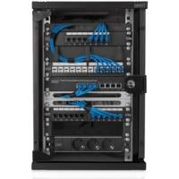 Panneau de gestion de câbles brosse - 254mm 10" - 1/2U noir