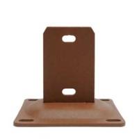 Platine acier pour poteau EXPERT (260S) anthracite - Gedimat