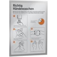 Lot de 2 Cadres D'affichage DURAFRAME® A3 argent métallisé