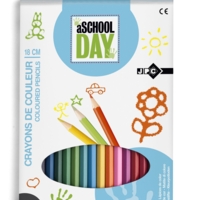 Boite de 18 crayons de couleur 18 cm Assortis - JPC CREATIONS