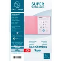 Paquet de 100 Sous-chemises SUPER 60g 22x31cm Vert Clair