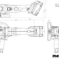Meuleuse d'angle sans fil 125mm 18V - Gedimat - METABO