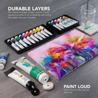 Flacon 500ml Peinture System3 Acrylique Orange fluo - DALER ROWNEY