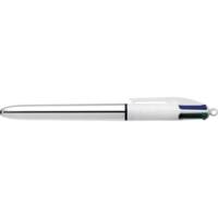 Stylo bille 4 COLOURS SHINE Argent Pte Moy. 4 Couleurs classiques - BIC