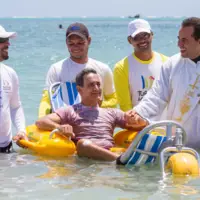 Fauteuil roulant de plage flottant F2A Fauteuil PMR Amphibie – Fun2Access