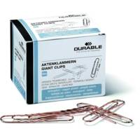 Boite de 100 Trombones cuivrés 77 mm bout rond