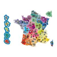 Carte de FRANCE magnétique Puzzle Bois - JEUJURA