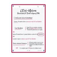 Paquet de 32 Fiches Bristol revision 2.0 Perforées 148x210 mm A5 Q5/5 rouge