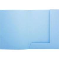 Paquet de 50 chemises 2 rabats SUPER 250 24x32cm Bleu clair - EXACOMPTA