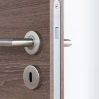 Porte KREATION alvéolaire coloris Chêne fonçé haut.2,04m larg.93cm poussant droit - Gedimat