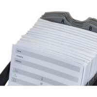 Telindex Desk Fichier Répertoire Linéaire pour 500 Fiches Index Alphabétique A-Z