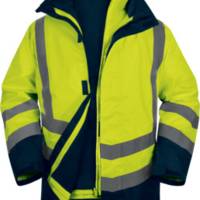 Parka 5 en 1 OPTIMUM 3 jaune fluo/marine - Gedimat