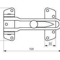 Entrebailleur de porte ECO nickelé - Gedimat - THIRARD