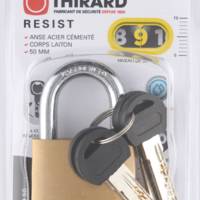 Cadenas REVERSO 40mm anse acier nickelé 4 clés réversibles - Gedimat - THIRARD