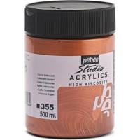 Flacon 500ml Peinture Studio Acrylics Haute Viscosité CUIVRE - PÉBÉO