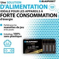 Piles AAA alcalines PREMIUM, paquet de 10