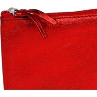 CUIRISÉ Trousse cuir Plate 22x11cm Rouge