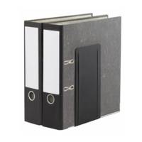 Lot de 2 Serre-archives étroits 14 x 12 x 24 cm Noir