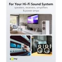 Câble de Haut-parleur transparent Rouleau de 10 m, section de 2 x 2,5 mm², CCA