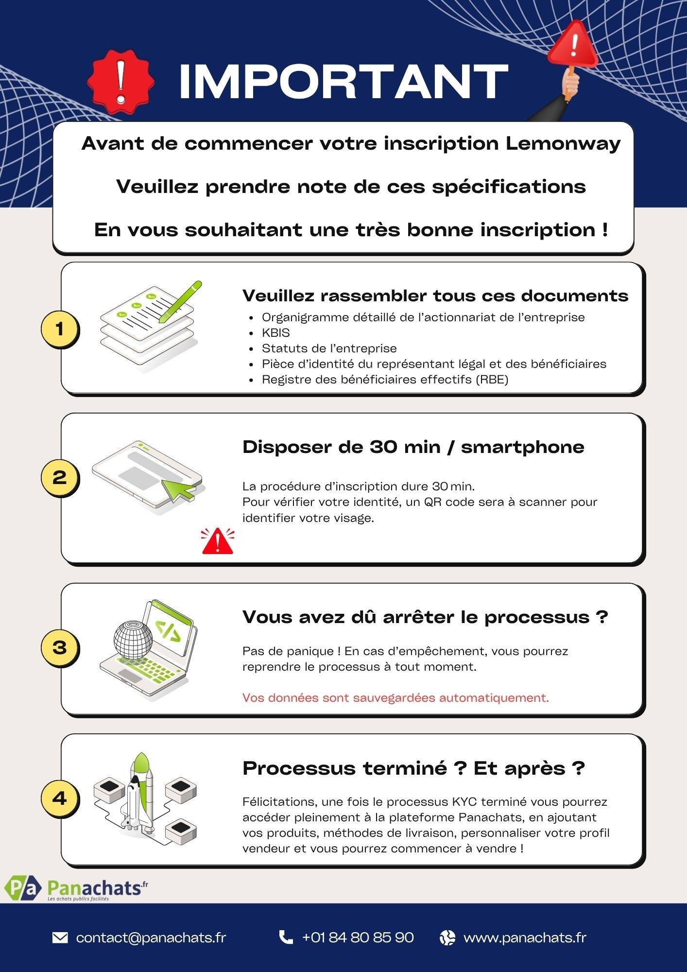 Dashboard Vendeur - Inscription - Panachats Marketplace Achat Public