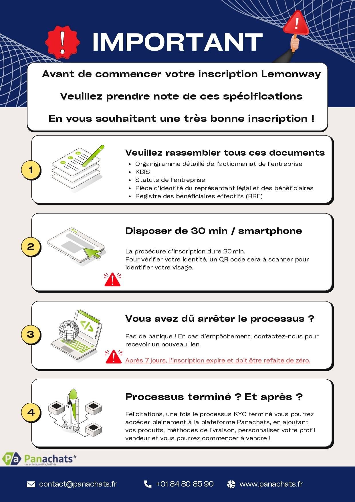 Dashboard Vendeur - Inscription - Panachats Marketplace Achat Public